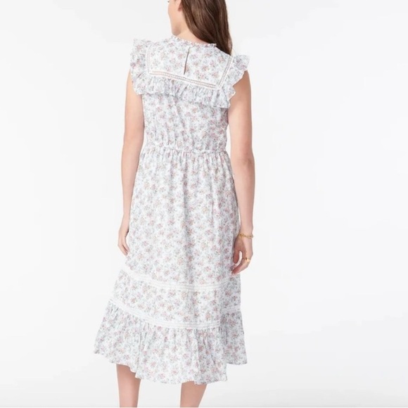 Jcrew Floral Sleeveless Dress size S - Picture 2 of 13